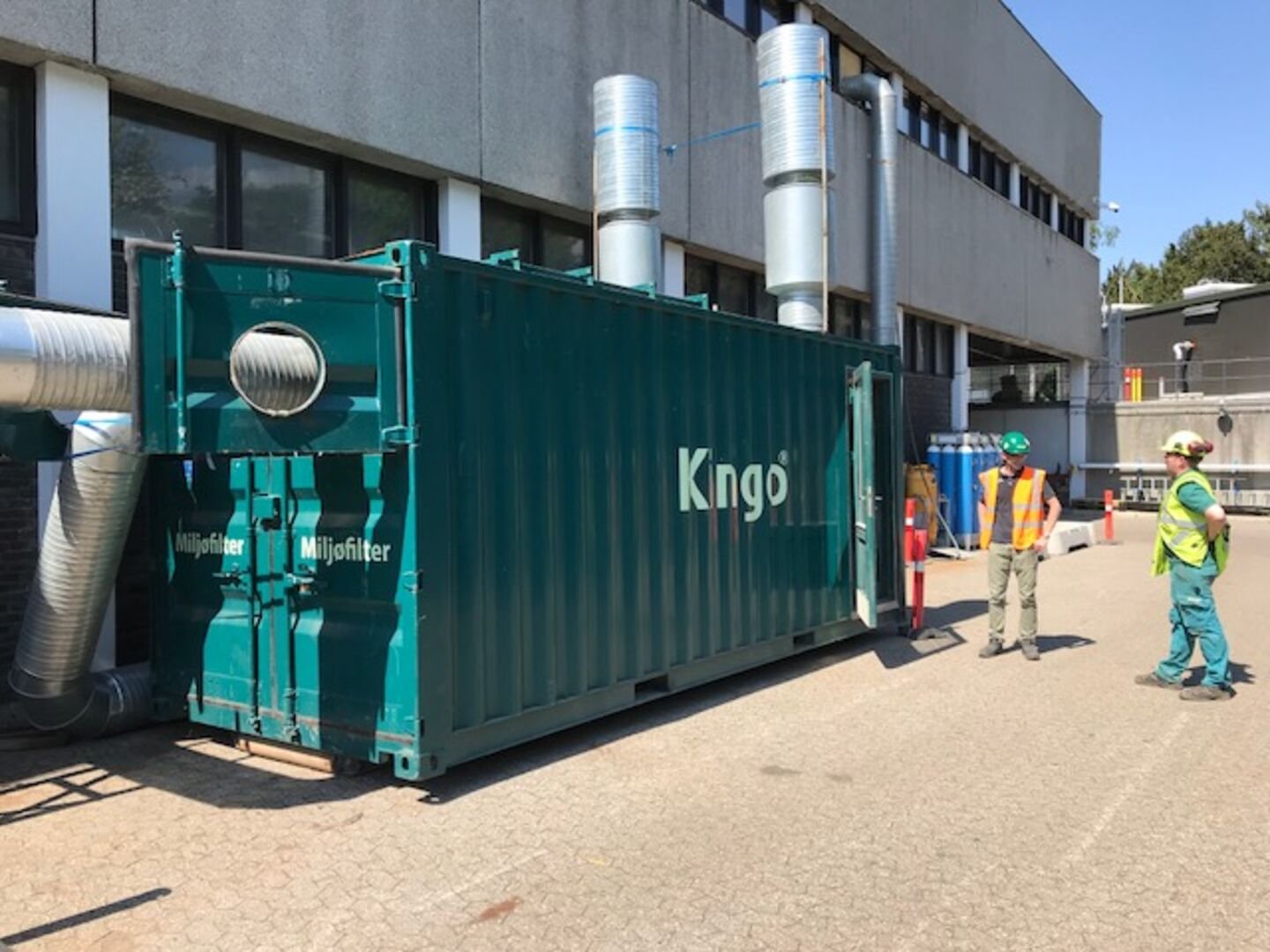 Kingo's Camfil mobile dust collector MMS at H. C. Ørstedsværket in Copenhagen, DK.