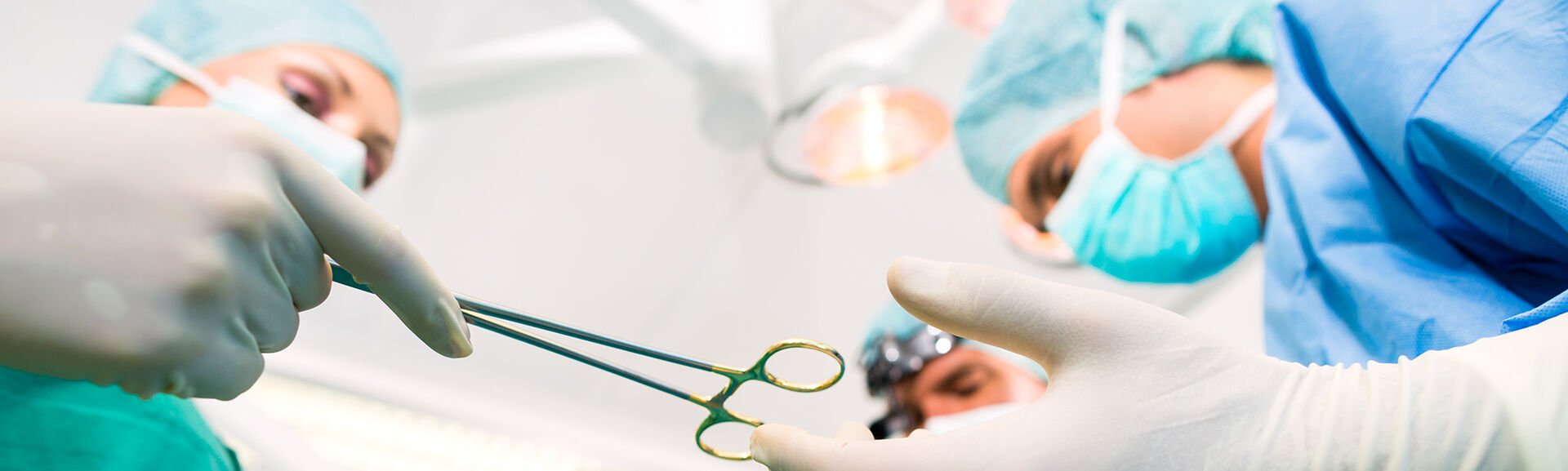 Surgeons in operating room in emergency