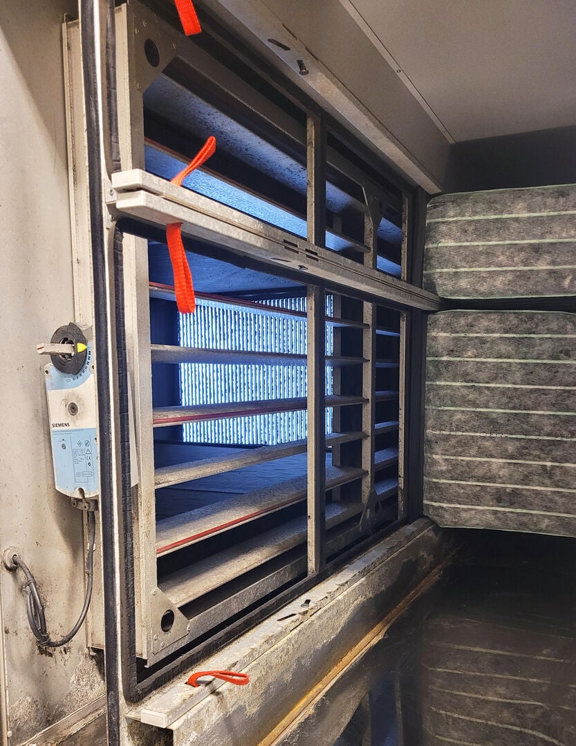 CamVane weather louvers installed at Copenhagen Airport in Denmark.