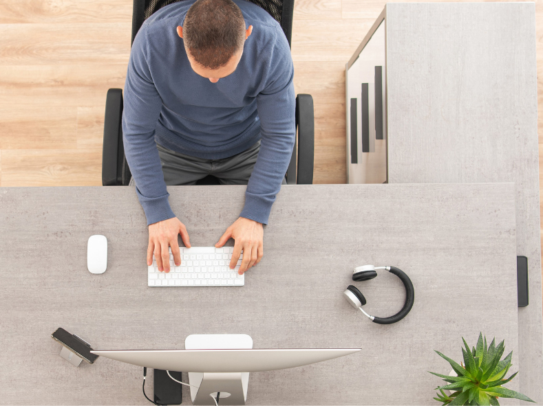 Worker in office