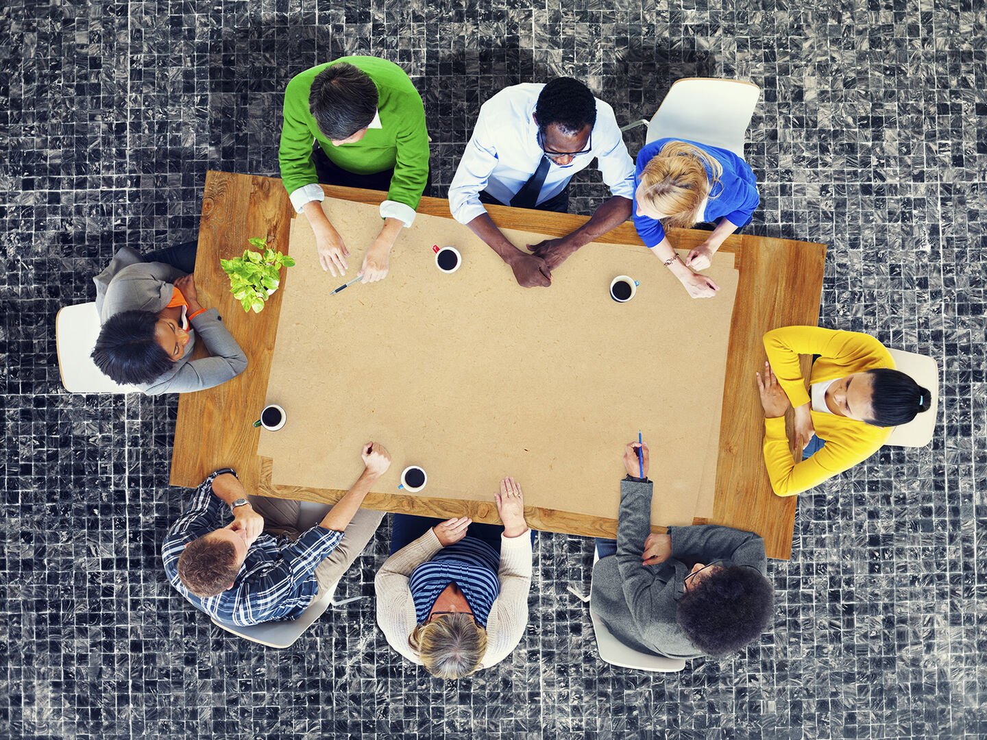 Group of People Brainstorming Teamwork Meeting Concept