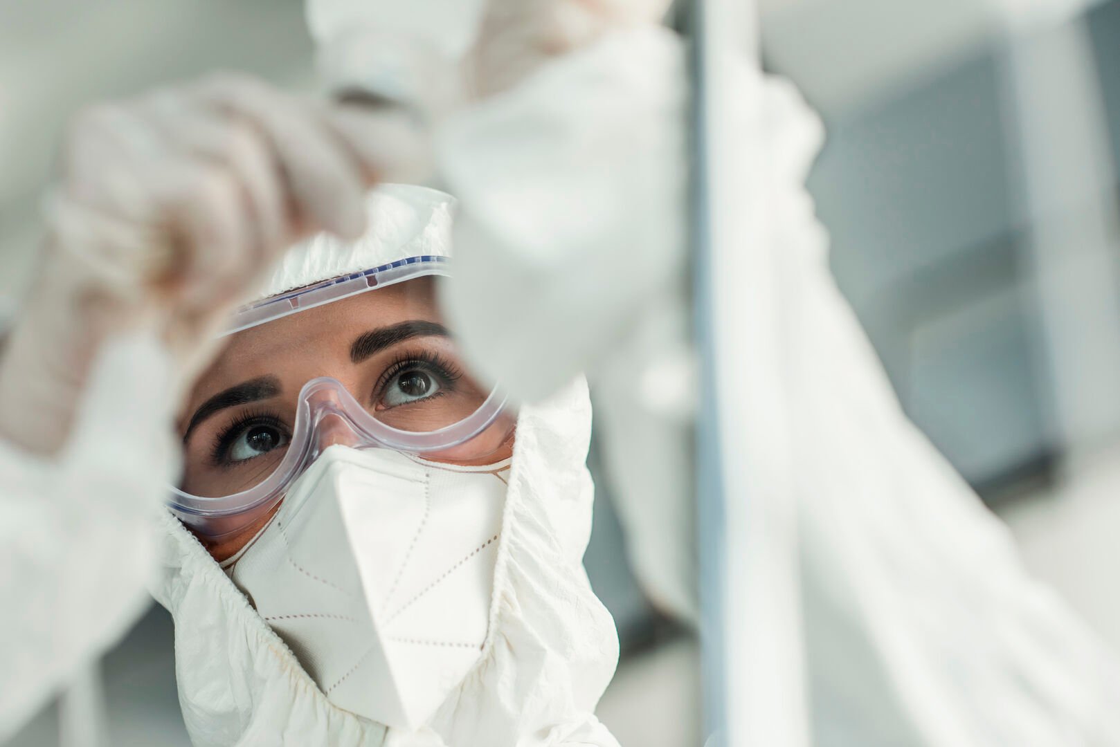 Woman in laboratory