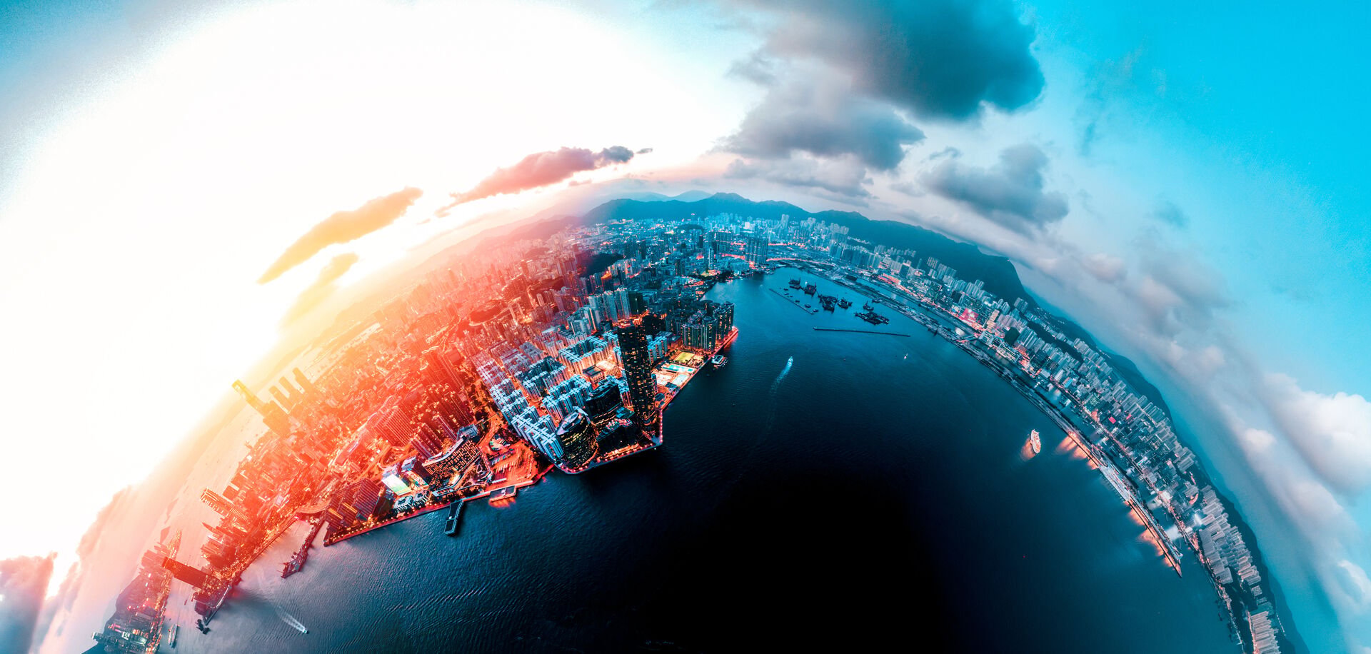 Hong Kong Cityscape view from high angle