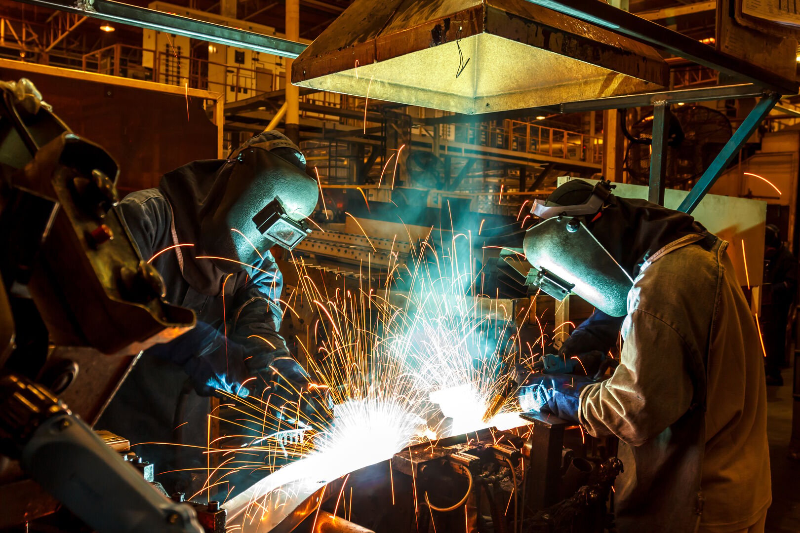 Welding with sparks