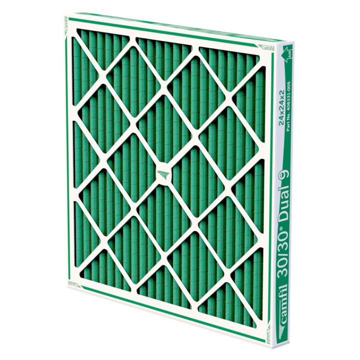 Camfil 30/30 dual 9 MERV 9 pleated panel air filter
