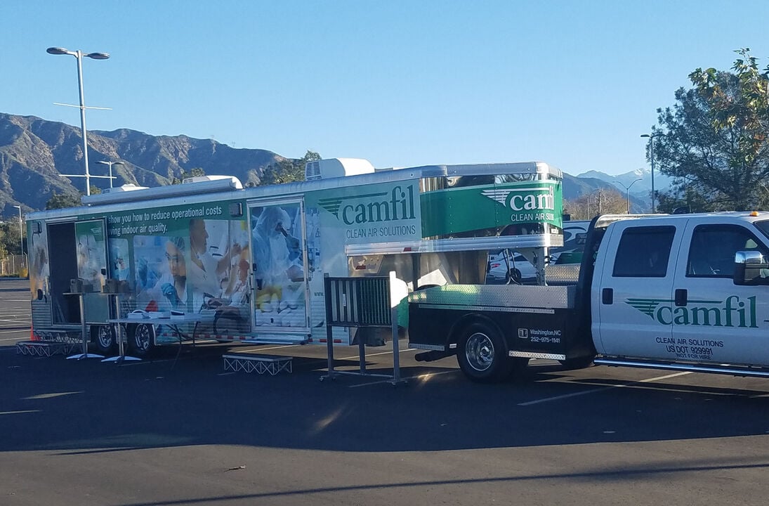 Camfil healthcare air filtration trailer
